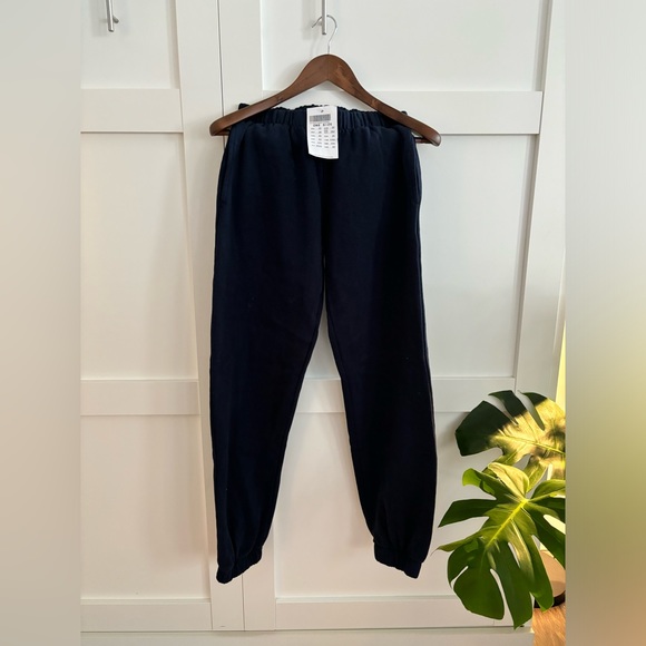 Brandy Melville Navy Joggers w/ elastic bottoms - Picture 2 of 5